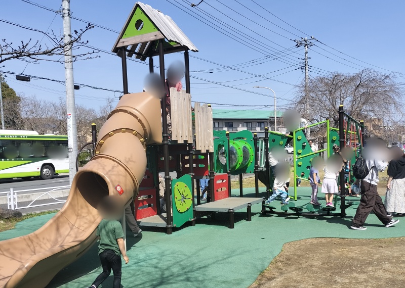 飯能中央公園にある大型遊具の画像